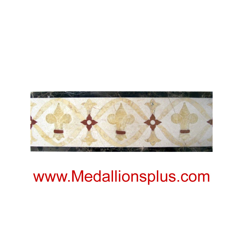 ML-53 RA waterjet tile border  4 x 12